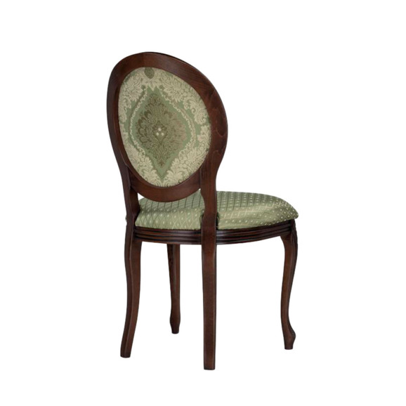 Деревянный стул Инои ткань soprano nefrit / ромб / миланский орех старение - фото 4