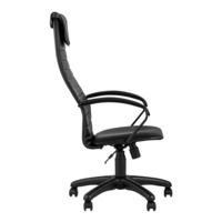 Кресло компьютерное Сеймур, экокожа черный/ крестовина пластик