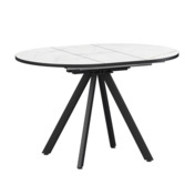 Фотография товара Стол раздвижной Лаки мини 800+300мм, азул, черный муар от компании ChiedoCover.