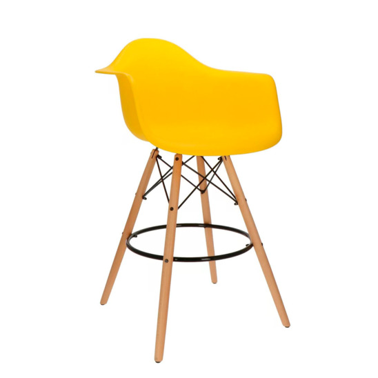 Кресло Eames DAW Барное Желтое - фото 1