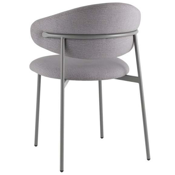 Стул Evan, велюр, серый - фото 5