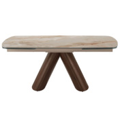 Фотография товара Стол Selin, глянцевая керамика, шпон ореха от компании ChiedoCover.