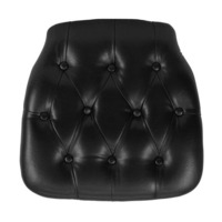 Настоящее фото товара Подушка для стула Кьявари, Винил черная, произведённого компанией ChiedoCover