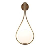 Настоящее фото товара Светильник настенный Симия Барокко, золотой, произведённого компанией ChiedoCover