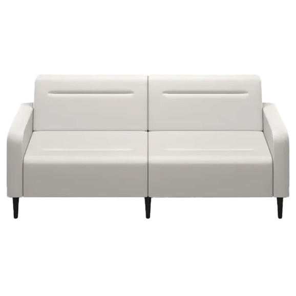 Диван Папилла, экокожа, 182 см, белый - фото 2