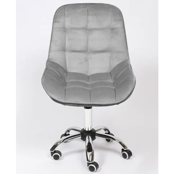 Стул Мускус, хром, серый, велюр - фото 2