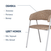 Фотография товара Стул Gabana, шенилл VIOLA, каркас сталь от компании ChiedoCover.