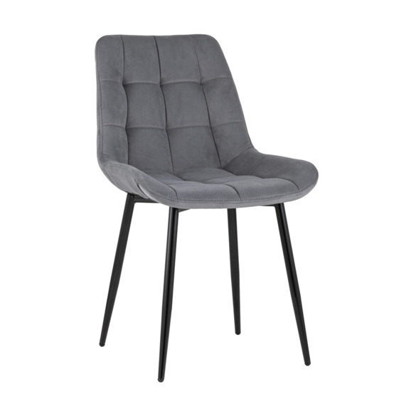 Стул Флекс серый, велюр Стул Флекс серый, велюр - фото 1