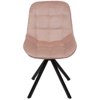 Фотография товара Стул Мускус, пирамида, велюр, розовый, черный от компании ChiedoCover.