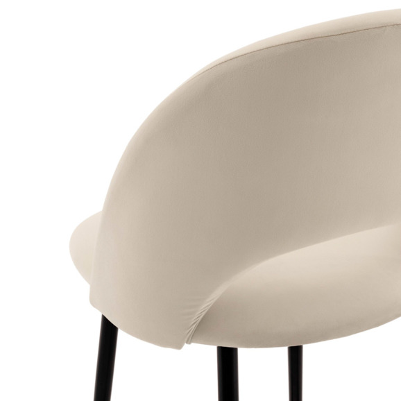 Стул полубарный Меган SN, велюр, бежевый - фото 6