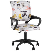 Фотография товара Кресло офисное TopChairs Simple SN Junior принт Blue Cats, черный от компании ChiedoCover.