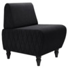 Кресло Лотик велюр, черный