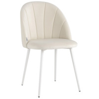 Настоящее фото товара Стул Логан SN, велюр, молочный, белый, произведённого компанией ChiedoCover