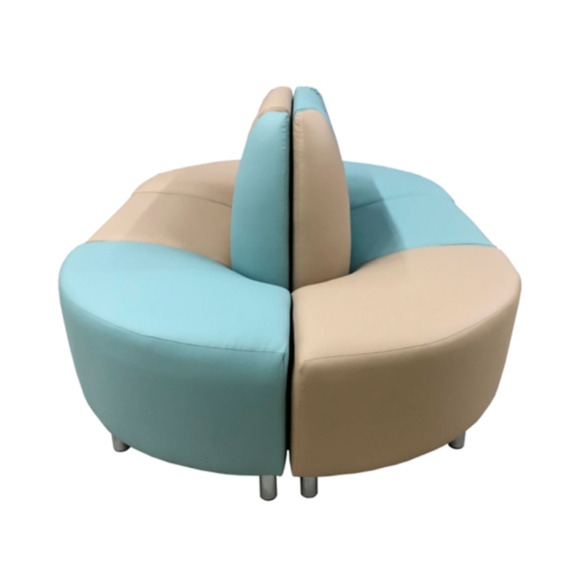 Диван Блазз шестиместный, экокожа Пегасо, бежевый, ментоловый Диван Блазз шестиместный, экокожа Пегасо, бежевый, ментоловый - фото 3