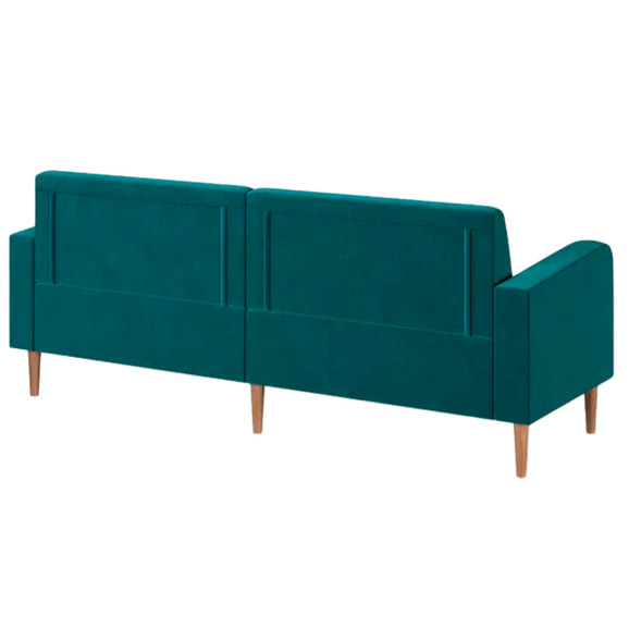 Диван Папилла, велюр, 202 см, изумрудный - фото 3
