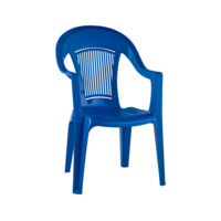 Настоящее фото товара Кресло пластиковое Фламинго, синее, произведённого компанией ChiedoCover