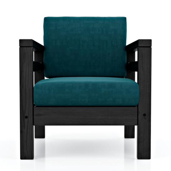 Кресло Минамино, синее - фото 2