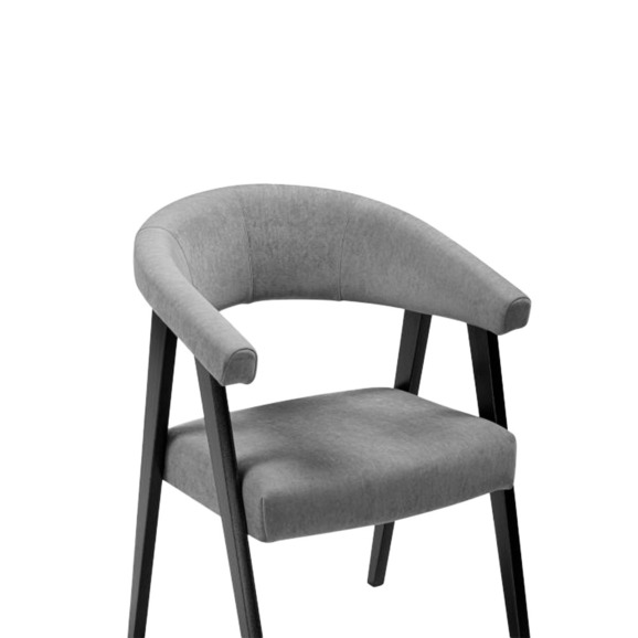 Деревянный стул Невада 2 ткань 234 / черное дерево - фото 5