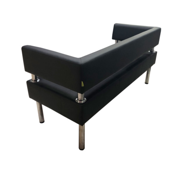 Диван Сантур трехместный, черный - фото 6