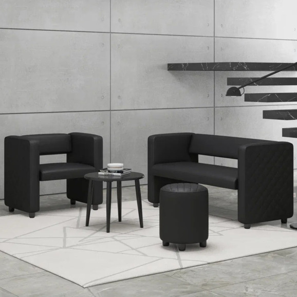 Диван Тепал, экокожа, черный - фото 7