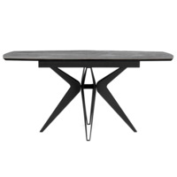 Фотография товара Керамический стол Риполь 160(205)х89 larka grey / черный от компании ChiedoCover.