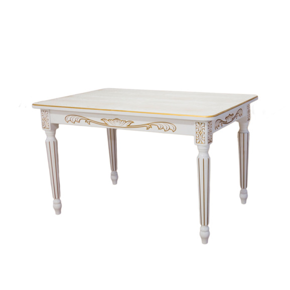 Стол раздвижной Гратти, массив бука, молочный - фото 3