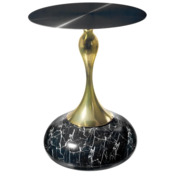 Фотография товара Кофейный столик Angel, чёрный мрамор, металл от компании ChiedoCover.