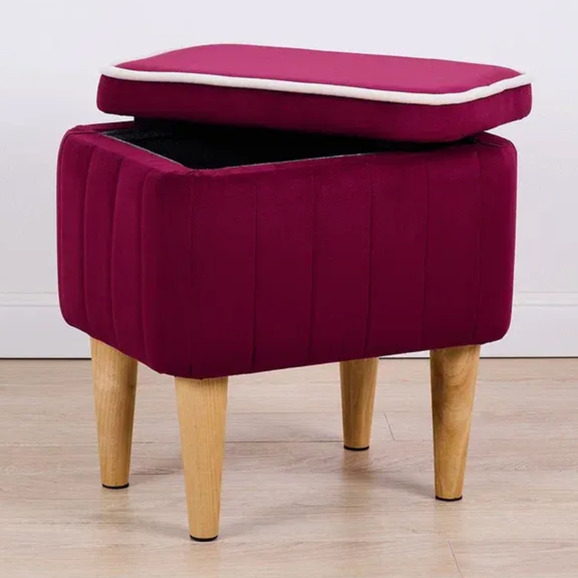 Пуф Ноотропик с ящиком, винный - фото 2