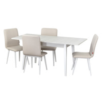 Настоящее фото товара Стол и стулья для столовой общепита стол Бейз, стулья Киви, произведённого компанией ChiedoCover