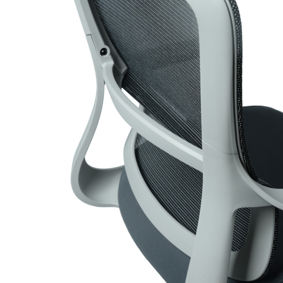 Офисное поворотное кресло Sparx frs-2 rust white, ткань / сетка, светло-серый - фото 10