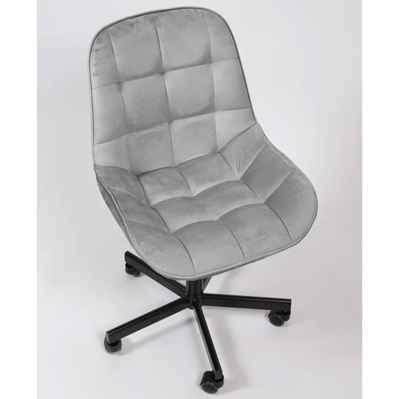 Стул Мускус, пятилучие, велюр, серый, черный - фото 6