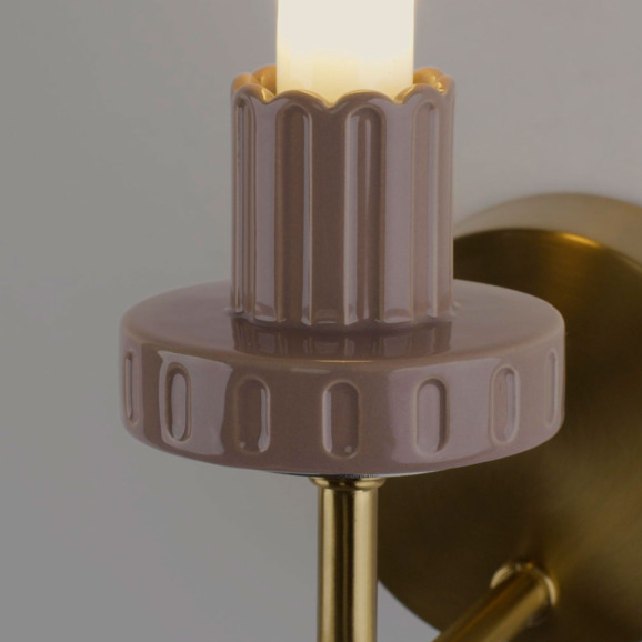 Бра светодиодное Луч Ательери, бежевый - фото 6