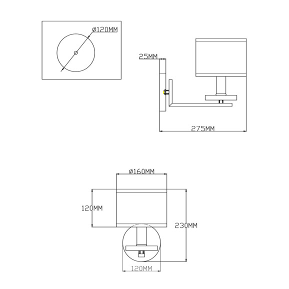 Бра V2640-1W Trio 1*E14*60W - фото 2
