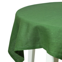 Настоящее фото товара Скатерть Лен, лесной зеленый, произведённого компанией ChiedoCover