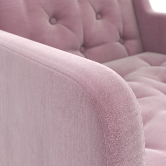 Кресло Арни, шенилл розовый - фото 5
