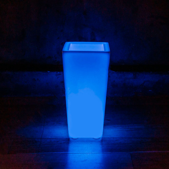 Светящееся LED кашпо-конус Flow RGB Accum L - фото 3