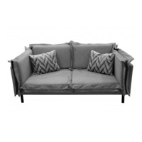 Фотография Диван Лаки двухместный, серый Фотография товара Диван Лаки двухместный, серый от компании ChiedoCover.