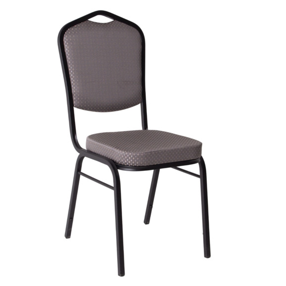 Стул Хит 20, жаккард Flora damask comp grey, каркас черный муар - фото 1