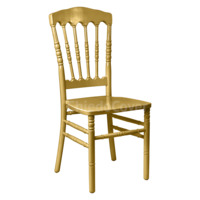 Настоящее фото товара Штабелируемый стул Наполеон Золото, деревянный, произведённого компанией ChiedoCover