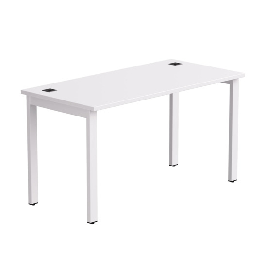 Стол прямой на металлокаркасе, опоры 90гр, 1380х670х755 - фото 9