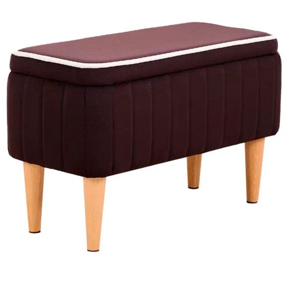 Банкетка Nootropic, с ящиком, коричневый Банкетка Nootropic, с ящиком, коричневый - фото 1