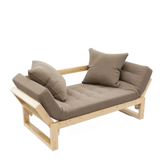 Кушетка Parint текстиль, сосна beige - фото 1