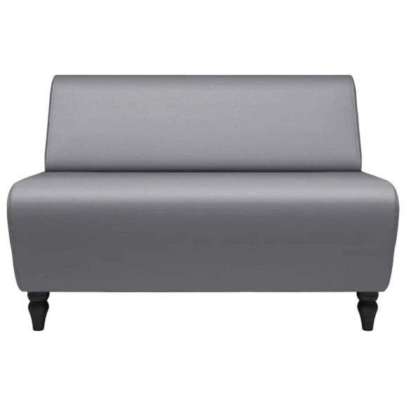 Диван Лотик, экокожа, серый - фото 2