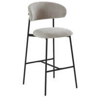 Настоящее фото товара Стул барный ARIA, светло-серый, черный, произведённого компанией ChiedoCover