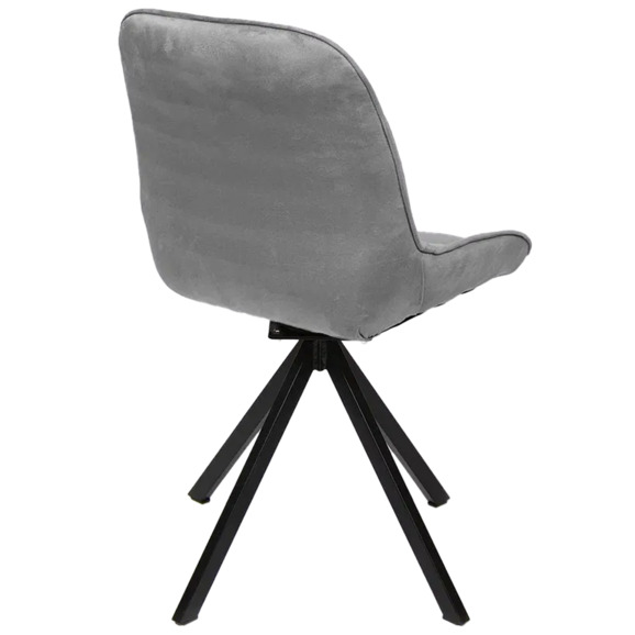 Стул Мускус, пирамида,велюр, серый, черный - фото 4