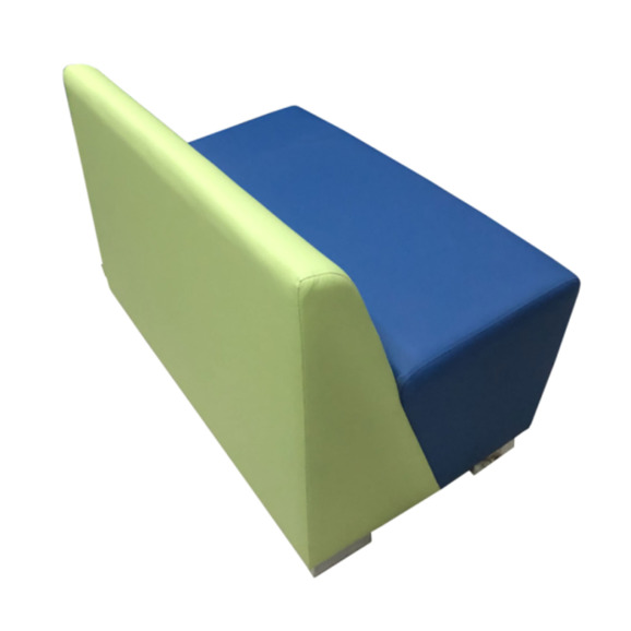Секция Бальдор двухместная, салатово-синяя - фото 4
