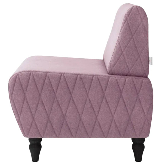 Кресло Лотик велюр, сиреневый - фото 4