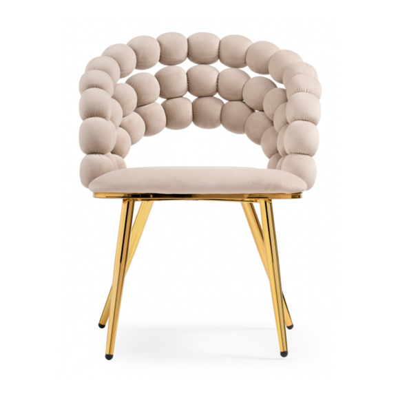 Стул Ball beige, gold - фото 2