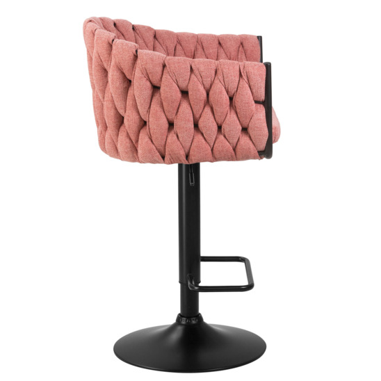 Барный стул КЕЛЬН, рогожка розовый - фото 3