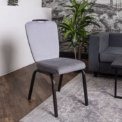 Фотография в интерьере товара Стул Милан с гибкой спинкой, серый от компании ChiedoCover.